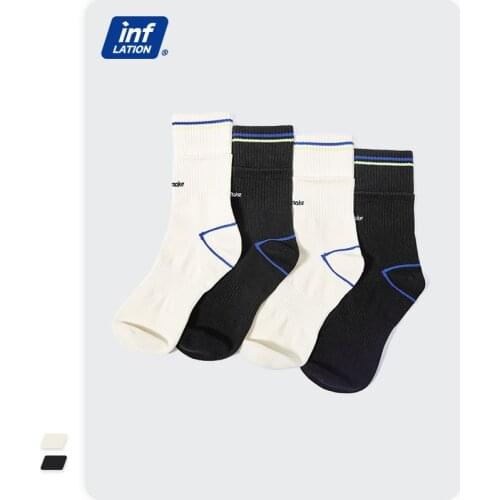 INFLATION Cotton Socks Men Harajuku Long Socks Woman Men Matching Sports Socks Mens Fashion Socks