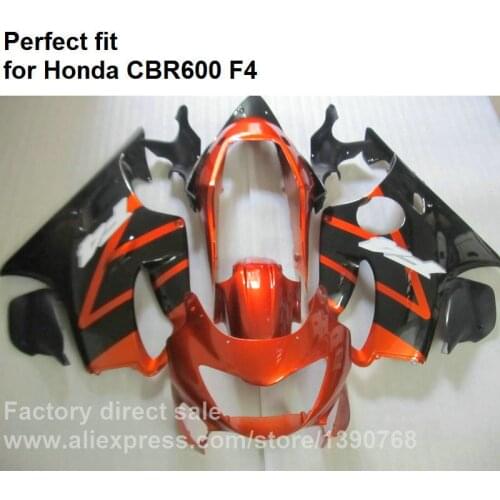 Motorcycle fairing kit for Honda CBR 600 F4 1999 2000 fairings CBR600 F4 wine red black 99 00 DF43
