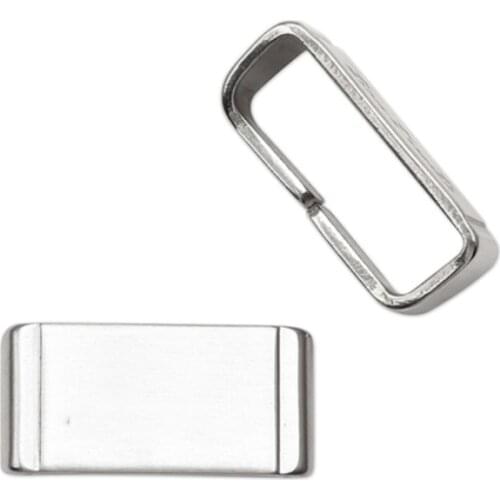 10pcs Metal Loop Holder Locker Bezel Ring Watch Band Strap Accessories for Casio Watch Black Gold Silver 18mm 20mm 22mm 24mm