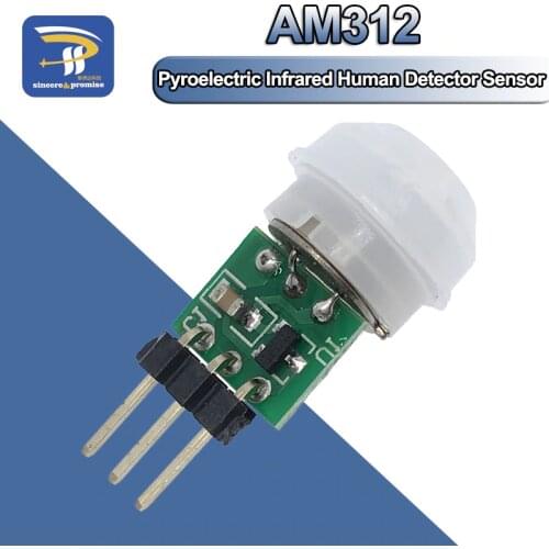 Mini IR Pyroelectric Infrared PIR Motion Human Sensor Automatic Detector Module AM312 Sensor DC 2.7 to 12V