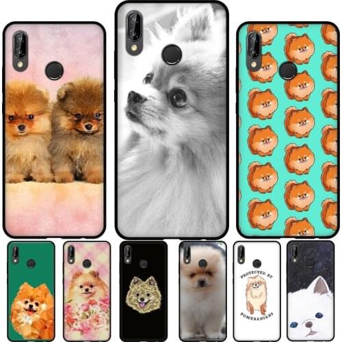 Cartoon Pomeranian Dog For Huawei P30 Pro P20 P40 Mate 10 20 Lite Case For Huawei P Smart 2019 2021 Cover Fundas