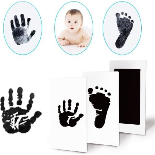 Non-Toxic Infant Clay Toy Ink Pad Storage Memento Newborn Baby Souvenir Baby Footprint Imprint Kit Gifts Handprint Casting