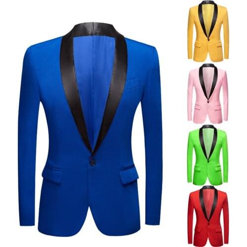 Mens bright face embossed suit Green Violet yellow blue Coat 2020 Custom Made Casual Wedding Prom Groom Blazer Jacket