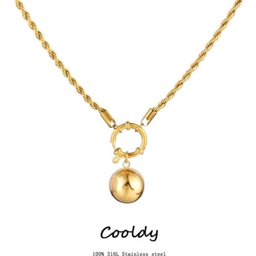 Stainless Steel Necklace For Women Lock Pendant Jewelry For Women Punk Choker Padlock Hollow Heart Pendant Necklace Jewelry