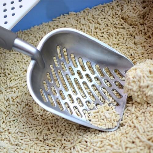 Useful Cat Litter Shovel Pet Cat Litter Spoon Stainless Steel Sieve Pet Cat Litter Cleaning Toilet Cat Sand Scooper