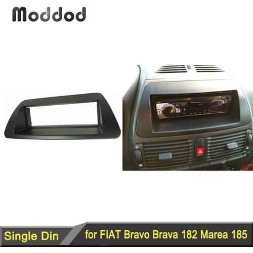 One Din Fascia For Bravo Brava Marea Radio CD DVD Stereo Panel Dash Mount Installation Trim Kit Frame Plate Bezel