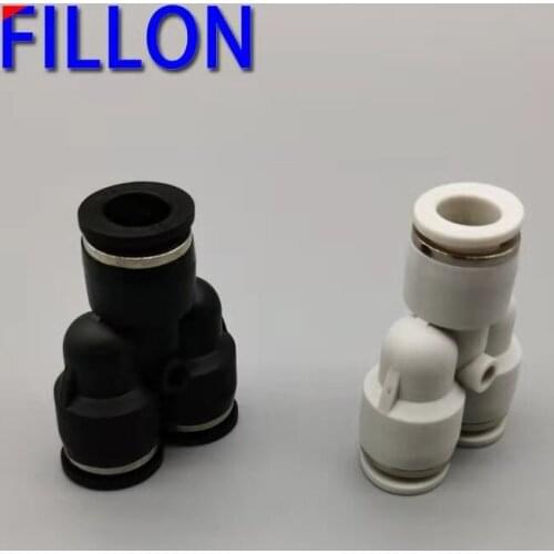 PW-6-4 Penumatic Quick Coupling Gas Pipe Plastic Tube Air Fitting Connector Y Reduced diameter pneumatic fittings 1PC