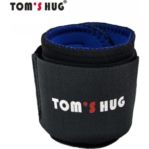 1 Pair Adjustable Wrist Support Brace Wristband Toms Hug Brand Professional Sports Protection Wristbands Protect Black