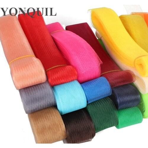 36 Colors 1.8'' /4.5CN Crinoline Horsehair Net Fabric 100% Nylon Hair Accessories Fascinators Craft Material ,100Yards/Lot