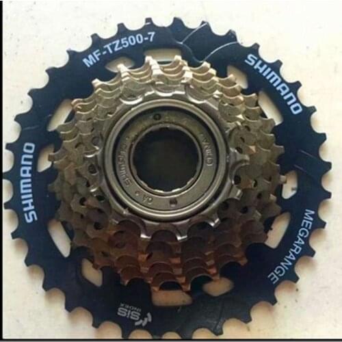 SHIMAN0-Volante de bicicleta, MF-TZ500 / TZ21 de 7 velocidades, 14-28T, para MTB, actualización original de TZ21