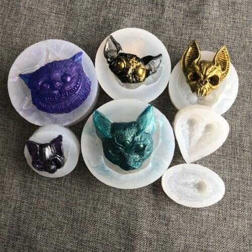 Cat Silicone Mold Necklace Pendant Resin Jewelry Making Mould DIY Hand Craft Resin Molds for Jewelry