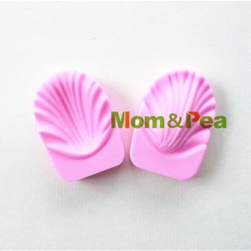 Mom&Pea 0852 Free Shipping Petal Shaped Silicone Press Mold Cake Decoration Fondant Cake 3D Mold Food Grade