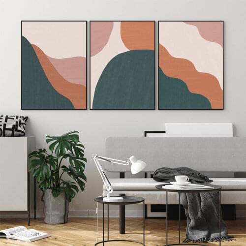 Contemporary Abstract Wall Art Boho Canvas Painting Posters and Prints Wall Pictures for Living Room Home Decor