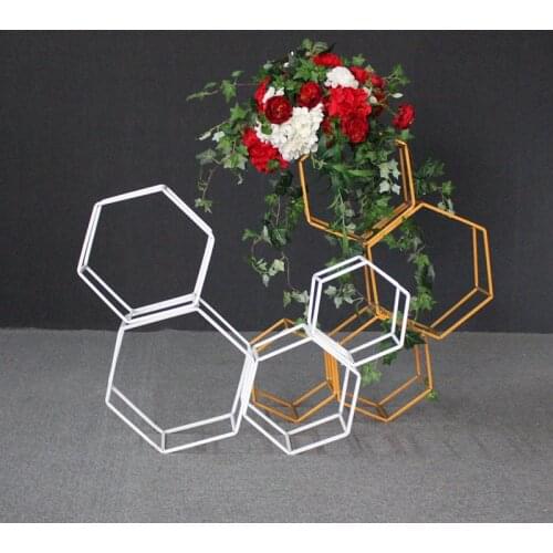 Wedding Decoration Road Lead Creative Iron geometric Wedding Props Background Arch Stage Decoration Window Decor Pendant