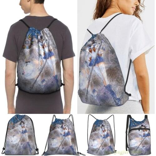 Unisex Drawstring Bags Sailor Saturn(3) Women Drawstring Backpacks Men Outdoor Travel Backpacks Training Fitness Bag