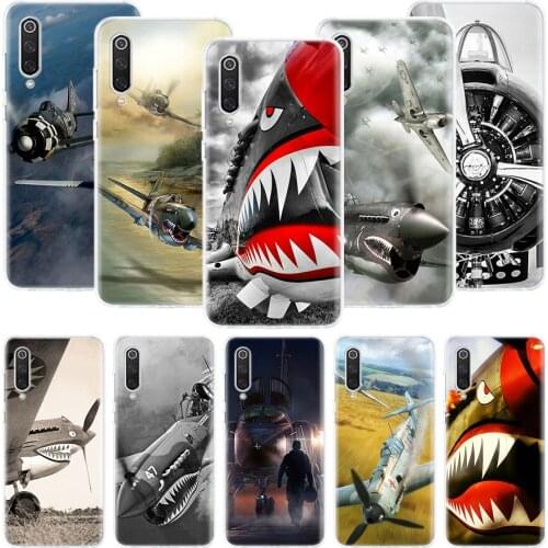 Fighter Bomber Vintage Phone Case For Xiaomi Mi Note 10 11 9 8 10T 9T CC9 A1 A2 A3 5X 6X Pocophone F1 X3 F2 Pro Lite Coque Cover
