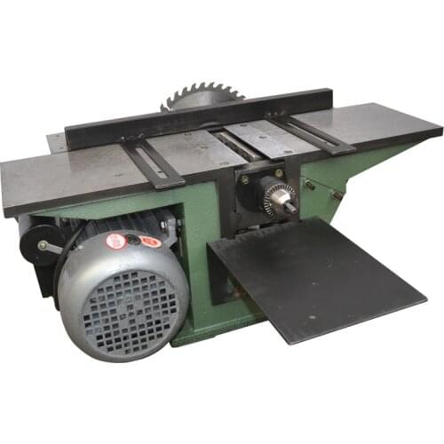 High-Power Multi-Function Woodworking Machinery Electric Planer Saw Drilling Machine Household Small Desktop Saw Machine 220V