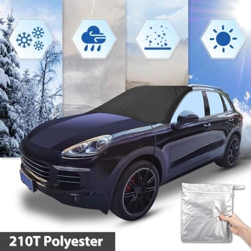 X Autohaux Strong Magnetic Strap Car Front Windshield Cover Frost Freeze Sunshade Protection Magnet Car Snow Block Cover