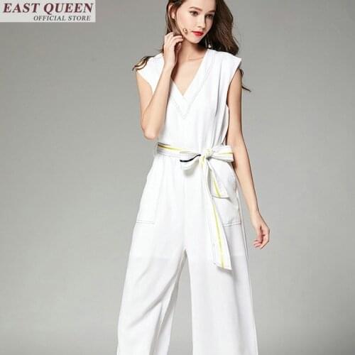 Jumpsuits & Rompers new arrival 2018 overall for women 2018 elegant jumpsuits wide leg jumpsuit sundress casual playsuit FF189 A