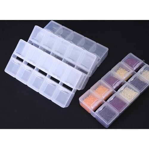 28/10 Lattices Diamond Embroidery Accessories Diamond Painting Boxes Cross Stitch Cases Storage Organizer Cross Stitch Tools