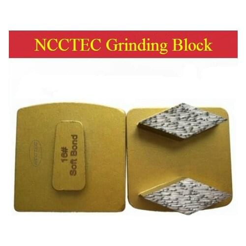 9pcs Scanmaskin Quick Redi Lock Diamond Grinding Block Concrete Grinding Pads shoes for floor grinder Terrazzo surface