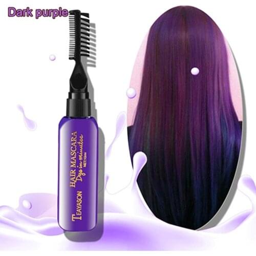 Brand DIY New Hair Dye Color Does Not Pain Hair Easy To Clean Non-toxic One-time Temporary Mascara Hair Cream 13 Colors