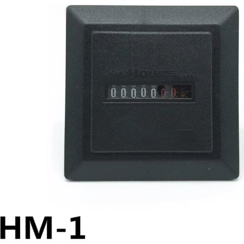 HM-1 7 digtal 220~240V 50Hz square non-resettable quartz sealed Hour meter timer meter counter digital timer 110V 24V