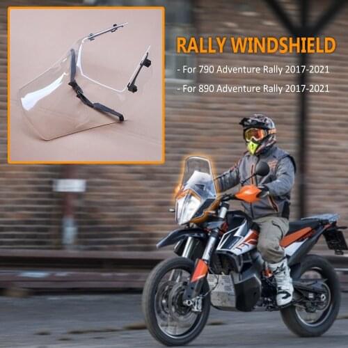 FOR 790 890 ADV Adventure Rally 2017-2021 2020 2019 2018 Motorcycle New Rally Windshield Wind Deflector WindScreen Visor Viser