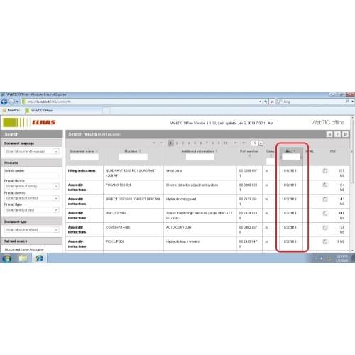 For Claas WebTIC - Technical Information Centre [01.2021]