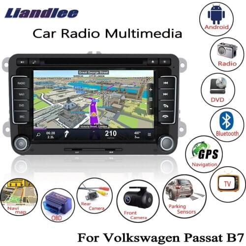 For Volkswagen VW Passat B7 2005-2014 Android Car Radio CD DVD Player GPS Navigation Maps Camera OBD TV HD Screen