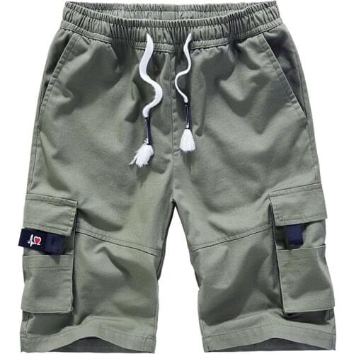 Plus size 7XL 8XL Men`s Knee lenght Cargo Shorts Casual Elastic Waist fitness Bermudas Male Breathable Beach Surfings Shorts men