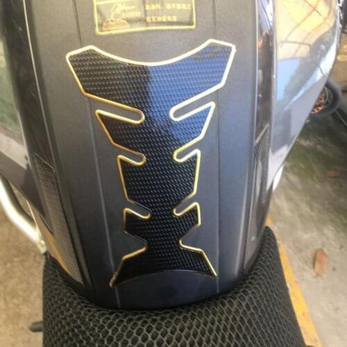 2Pcs Motorbike Fishbone Shape Oil Gas Fuel Tank Pad Protector Stickers Decals