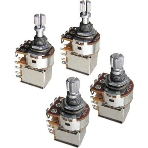 New 4pcs Push Pull Pots Potentiometer 250k / 500k Guitar Potentiometer Short Shaft 15mm for Guitar Accessories