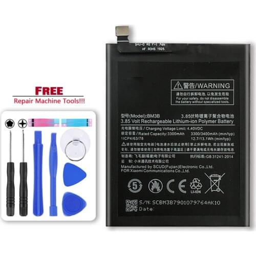 Original for Xiao Mi Original Replacement Battery BM3B For Xiaomi MIX 2 2S 3300mAh High Capacity Phone Batteries Free Tools