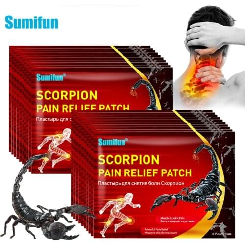 72pcs Scorpion Venom Patch Lumbar Shoulder Pain Killer Plaster Back Neck Rheumatoid Arthritis Joints Pain Relief Paste Sticker
