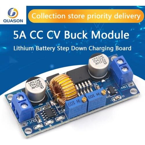 Blue 5A DC to DC CC CV Lithium Battery Step down Charging Board Led Power Converter Lithium Charger Step Down Module XL4015 B