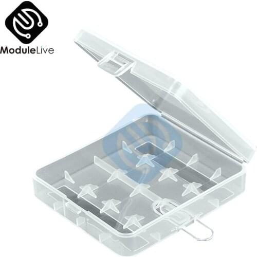 Portable Plastic Hard Battery Case Holder Storage Box for 4x18650 18650 Batteries