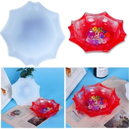 Silicone Resin Cake Holder Tray Mold Fruit Cup Mold Resin Tray Mold Food Station Serving Tray Mold Diy Coaster Casting