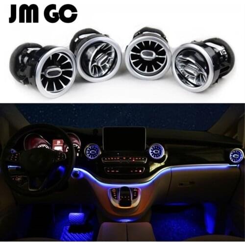 LED luminous air vents for Mercedes-Benz W447 V-Class ambient light turbo-type air-conditioning air outlets synchronized origina