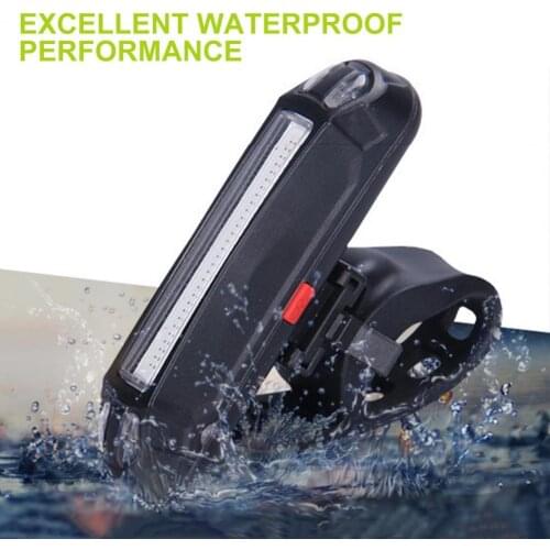 Led Energy-saving Bike Tail Light Portable Automatic Power-off Waterproof Rechargeable LED Bicycle Rear Lamp for Outdoor