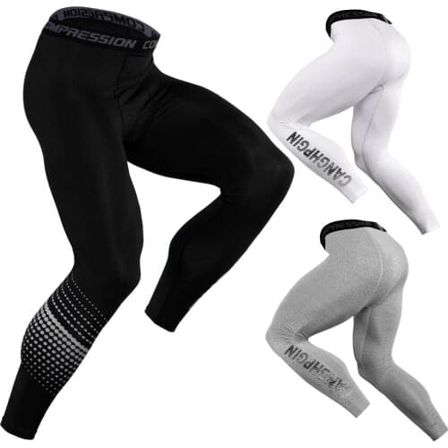 Running Tights Men Sports Leggings Fitness Gym Dot Elastic Basketball Sports Tights Training Workout Sportlegging Deportivo