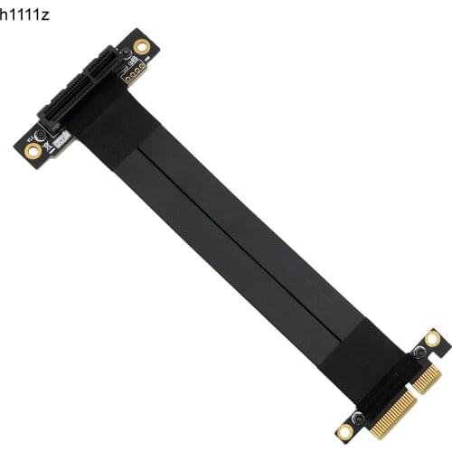 PCI Express Extension Cable Riser PCI-E X4 to X4 PCIE Extender Flexible Cable Adapter Riser Card PC Cable for Graphics Card 24cm