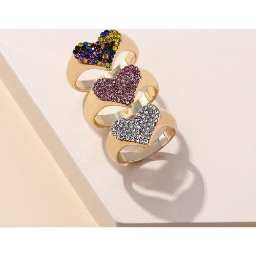 Rainbow Zirconia Stone Rings Trendy Rose Gold Wedding Ring Wholesale 14 Cz K Crystal Jewelry Accessories For Women 2021 European