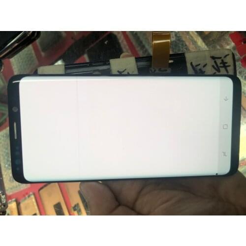 For Samsung S8 LCD Display Touch S8 Plus LCD Display For Samsung S9 Plus LCD band line display mobile phone defective screen