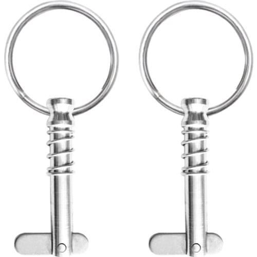 2pcs Stainless Steel Quick Release Pin Fit For Boat Top Deck Hinge -Boats Hinge Pins, Marine Hardwre, 43mm (Heavy Duty)