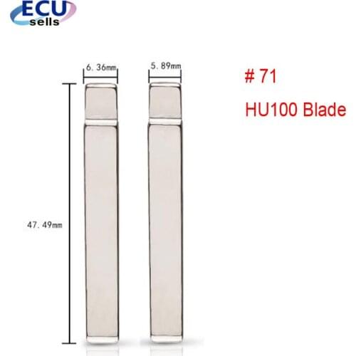 2PCSX Flip KD / VVDI Remote Key Blade HU100 Type #71 for Opel for Buick for Cruze NO. 71