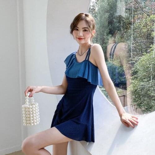 2021 New Korean Style One Piece Swimsuit Women Swimwear Sexy Swimming Suit Momokini Summer Beach Bathing Suit Swimskirt