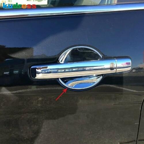 For Nissan Serena C27 2019 2016 2017 2018 Car Exterior Accessories ABS Chrome Side Door Handle Bowl Cover Insert Trim 4pcs