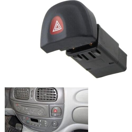8 pins Emergency Hazard warning indicator light switch button 7700435867 for renault megane I MK1 Double flash lights autoparts