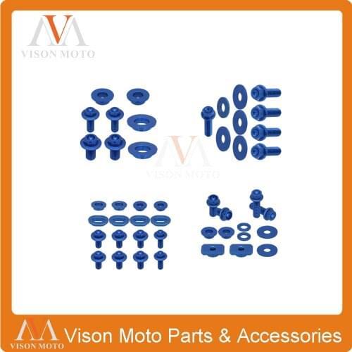 Motorcycle CNC Aluminum Accessories Front Rear Fender Seat Radiator Shrouds Screw For Yamaha YZ250F YZ450F WR250 WR450 2003-06